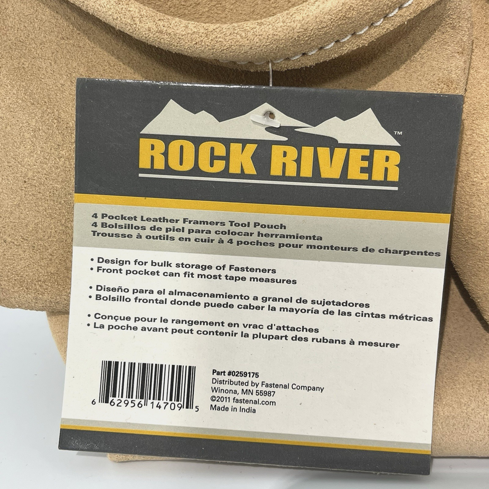Rock River 4 Pocket Framers Tool Pouch with Belt Loop Heavy Duty Part #0259175