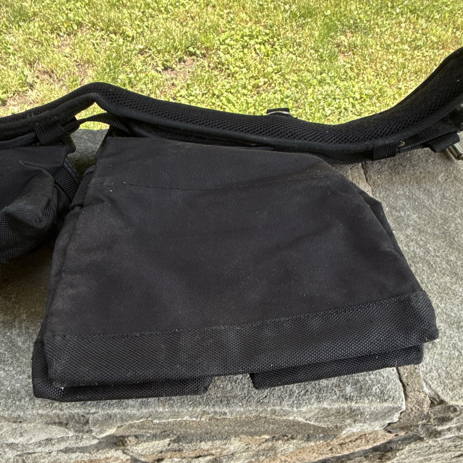 McGuire-Nicholas MN Adjustable Fabric Tool Belt w/ Multiple Pouches Black