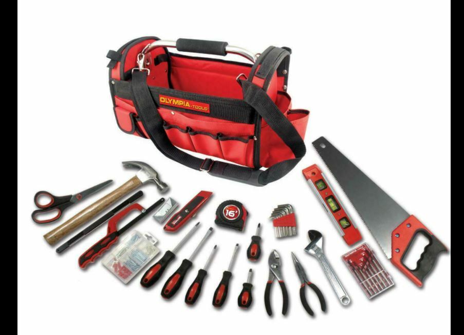 Olympia Tools Red & Black Tool Bag 52 Piece Set BRAND NEW IN BOX