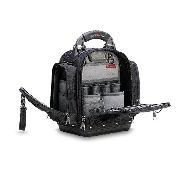 Veto Pro Pac Tech-MCTP Blackout Customizable Tool Bag, Meter Pockets