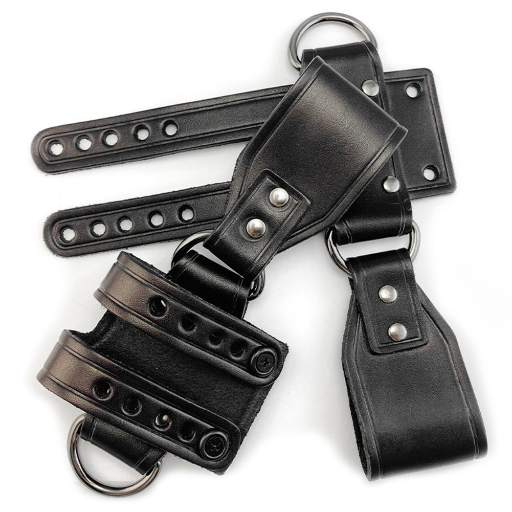 K Sheath Belt Buckle Made from Premium Vegetable Tanned Cowhide Leather Black