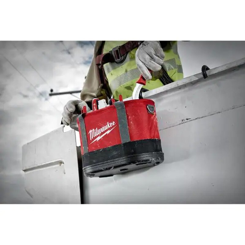 Milwaukee Oval Tool Bag Aerial Water Resistant 14.5 In.