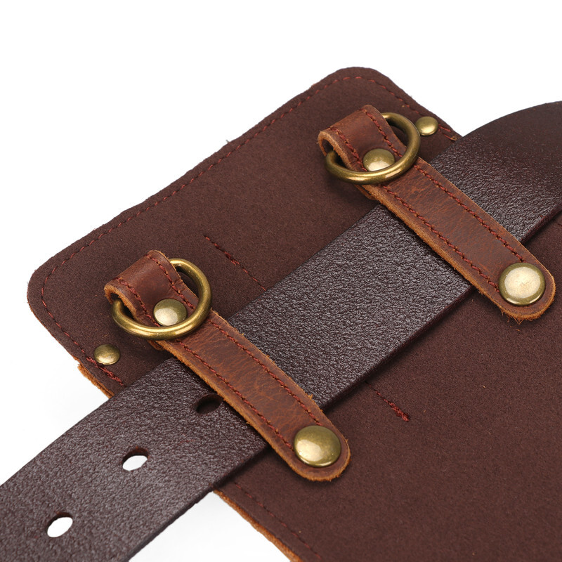 TOURBON Garden Tools Organizer Belt Pouch Women Leather Shoulder Bag for Gift