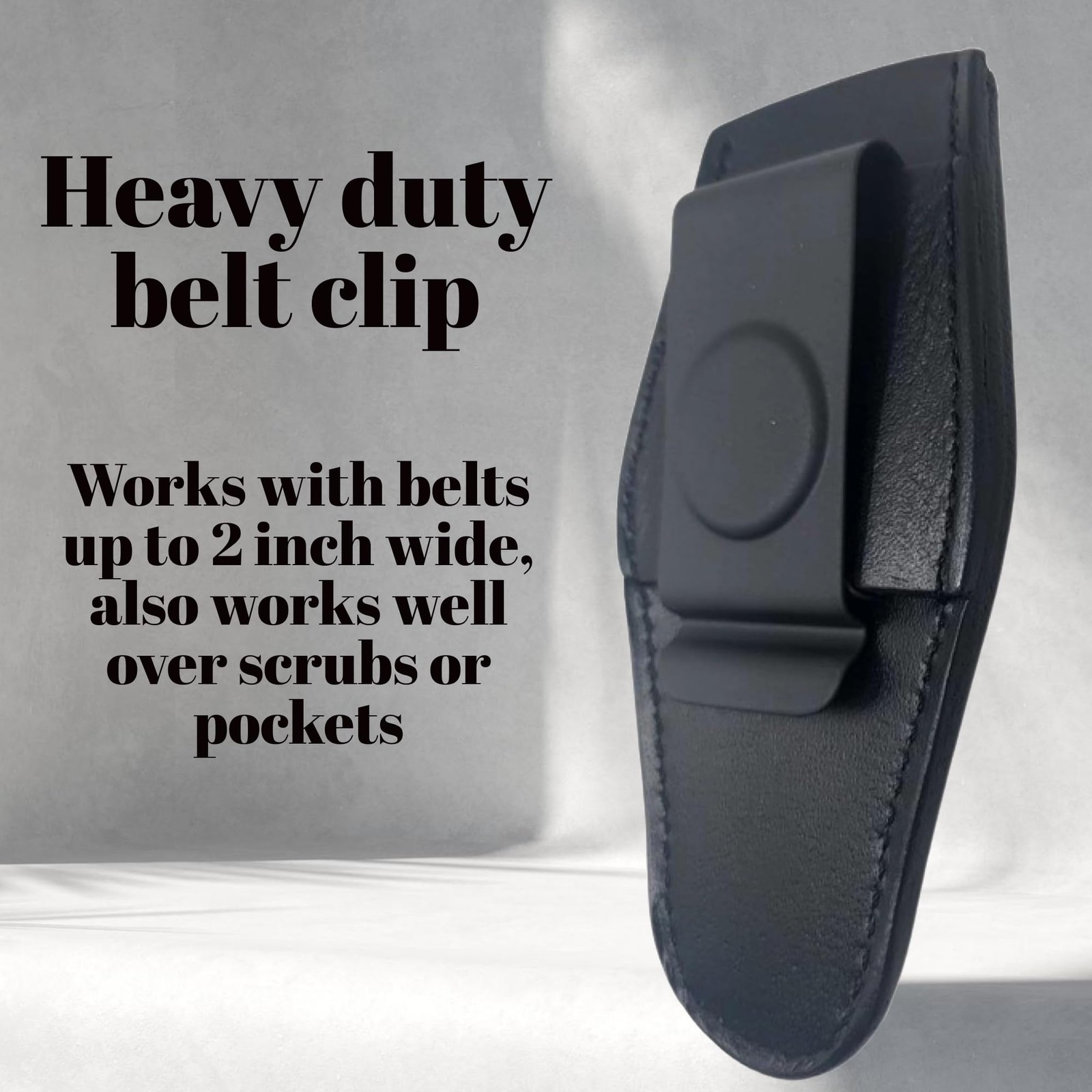 HipClip Handmade Leather Holster for Trauma Shears – Premium AMBIDEXTROUS cli…