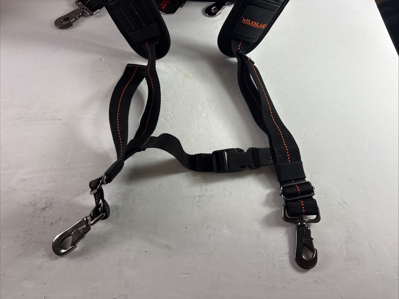 Welkinland Heavy-Duty Leather Tool Belt Suspenders Leather Tool Bag Carpenter