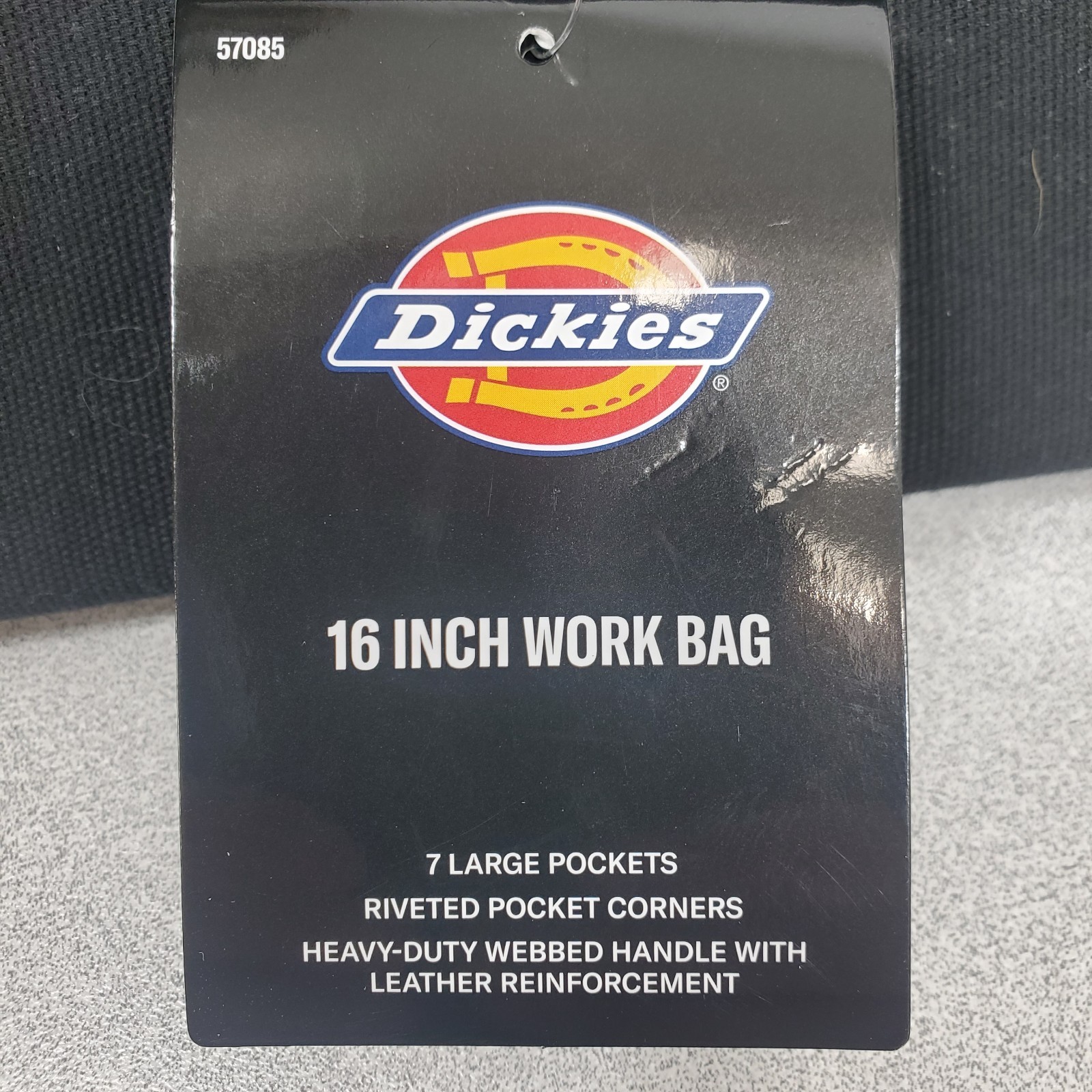 Work Tool Bag 16 inch 7 Pocket Black Dickies 57085 Brand New With Tag
