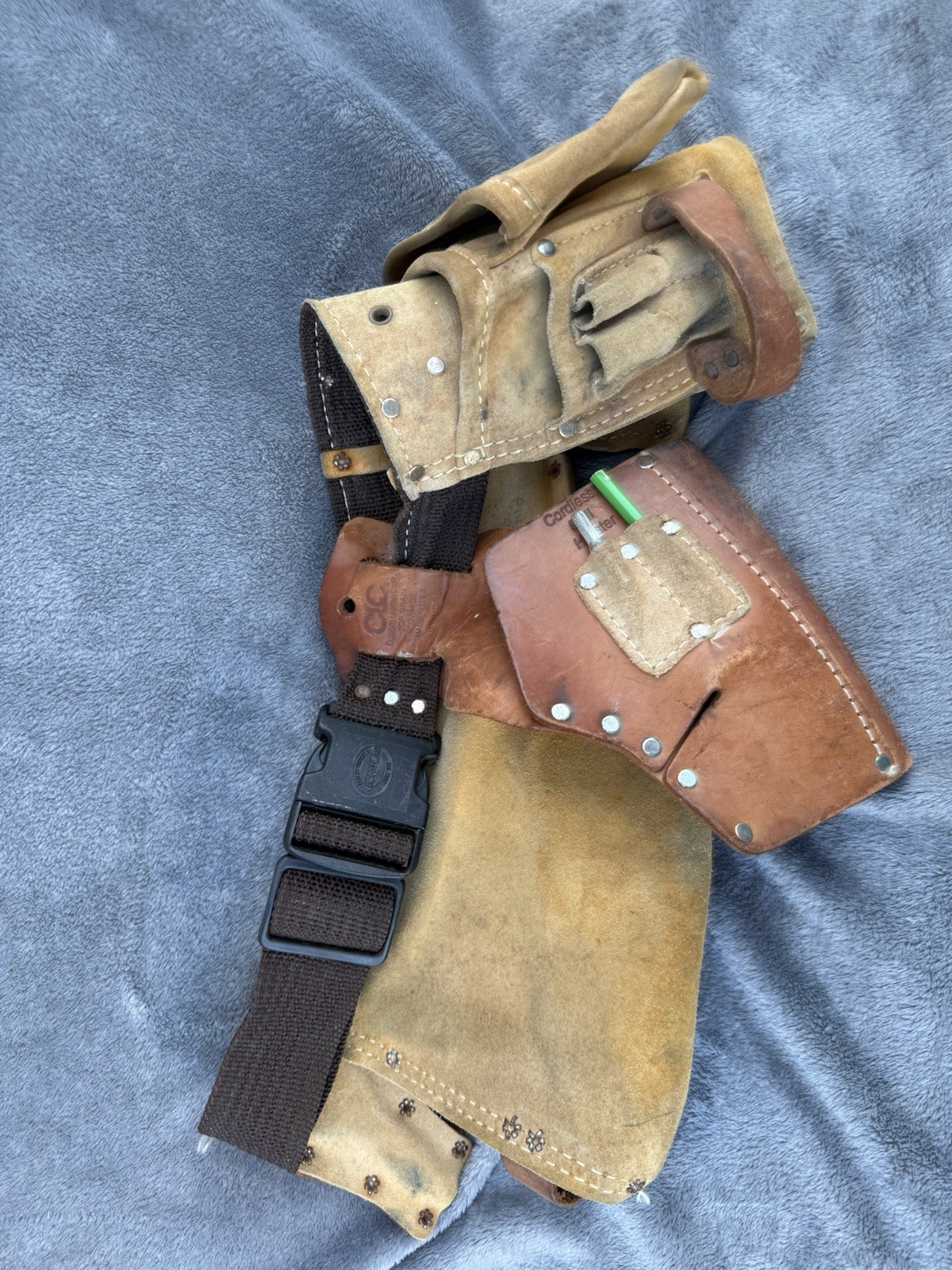 Cowhide Work Belt Utility Tool Belt 400X by Nicholas High Quality