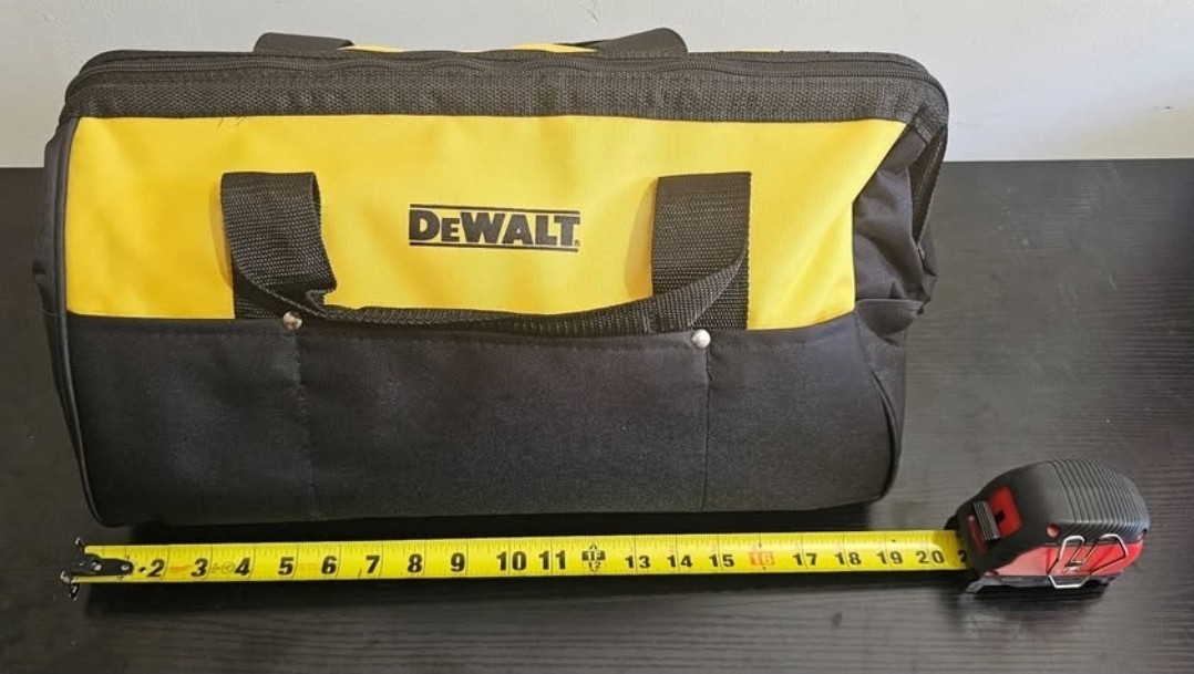 Dewalt Large Tool Bag 19″ x 12″ x 11″, 10 Pockets. Heavy Duty