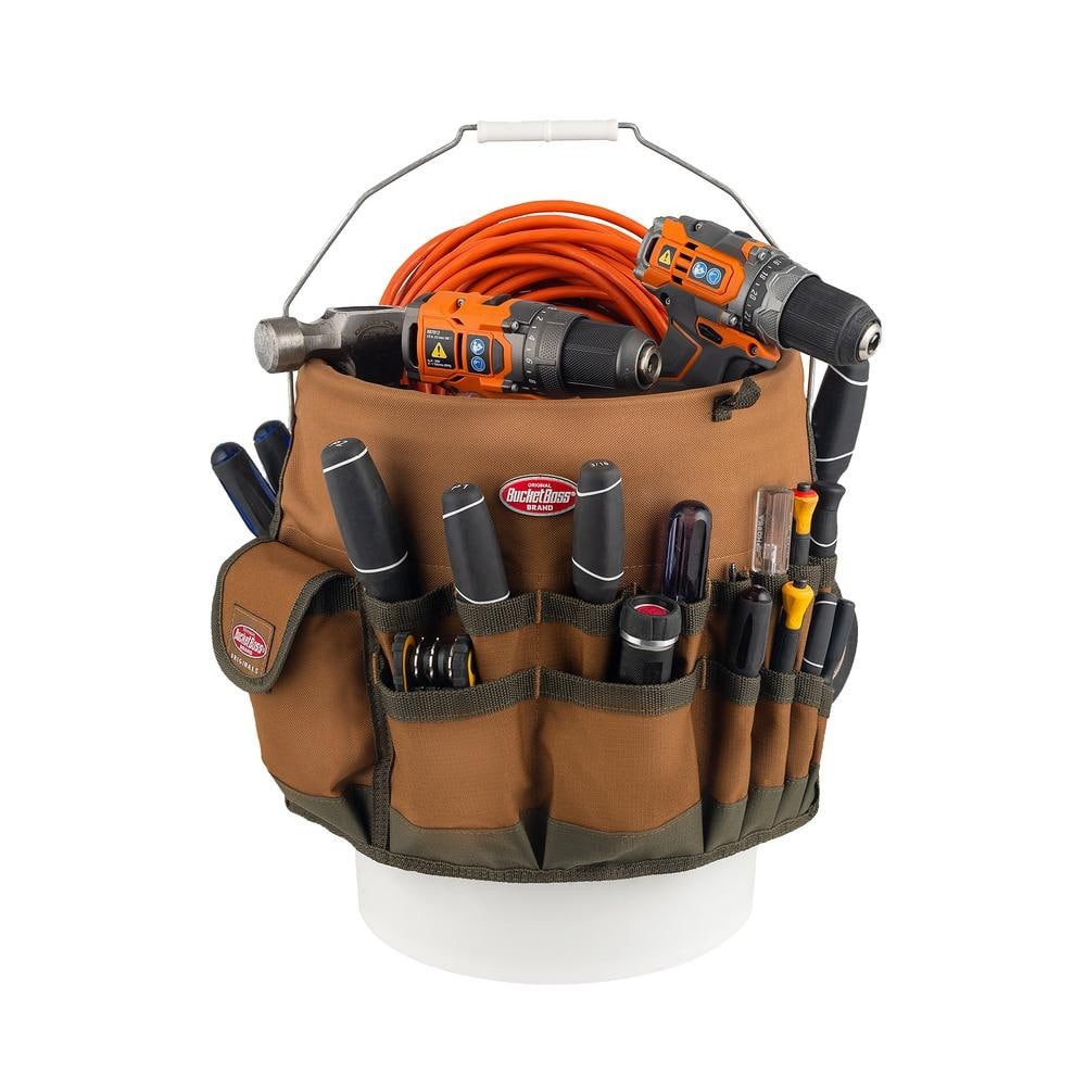 5 Gallon Bucket Tool Organizer Bag 30 Pocket Heavy Duty Tool Storage Caddy