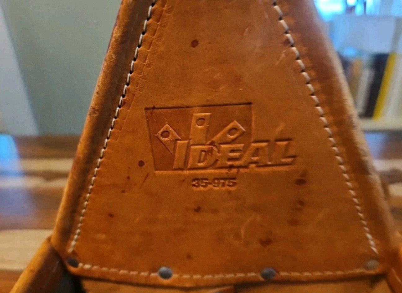 Ideal Tuff Tote 35-975 Leather Electrician Tool Bag Lineman Hand Crafted