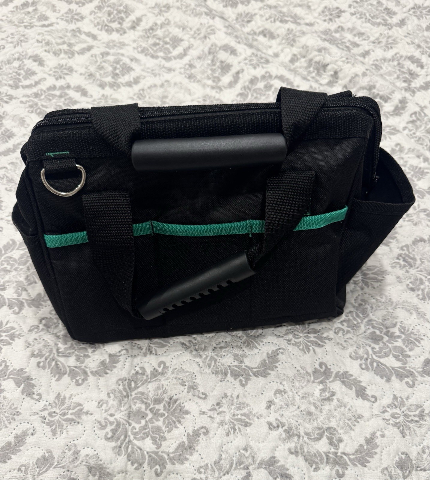 High-End 12 inch Wide Mouth Tool Bag with 16 Pockets Storage Tool Bags (Read)