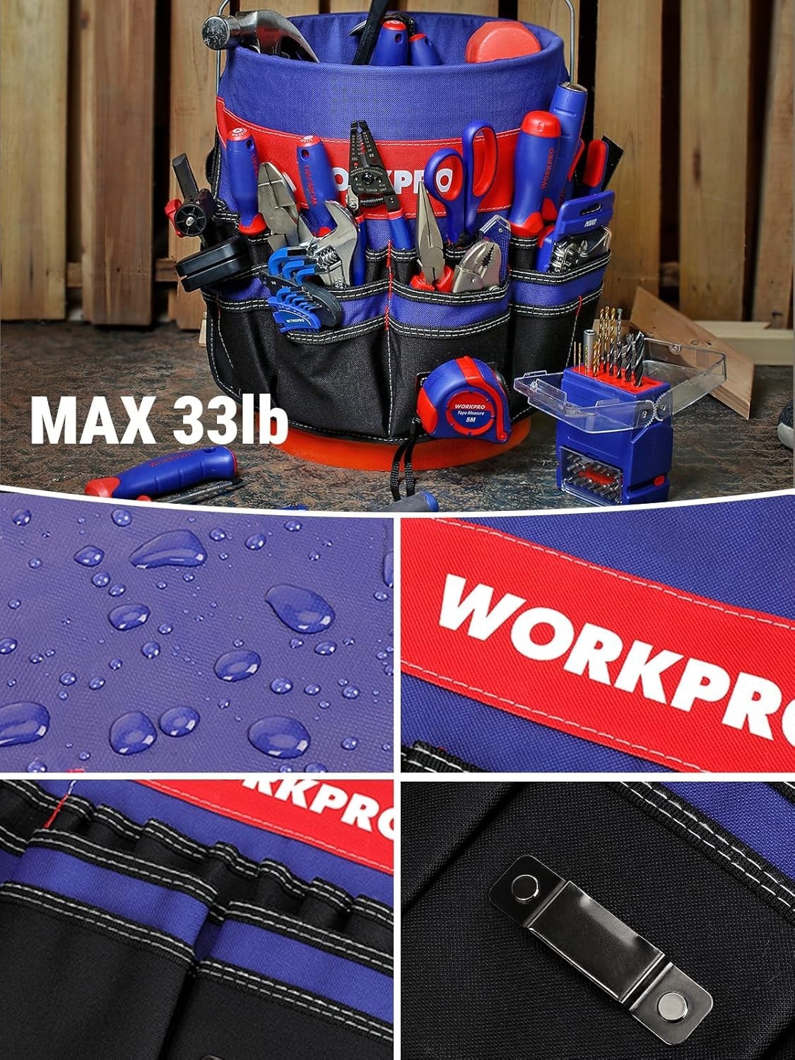 Lightweight Tool Organizer for 5-Gallon Bucket