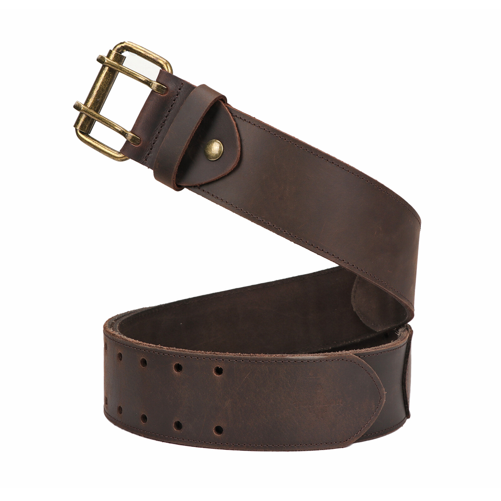 Tourbon Leather Tools Carry Holster Belt Workshop Double Roller Buckle Rig Belt✅