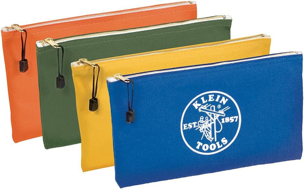Versatile 4-Pack Canvas Zipper Bags & 11-in-1 Ratcheting Screwdriver Set