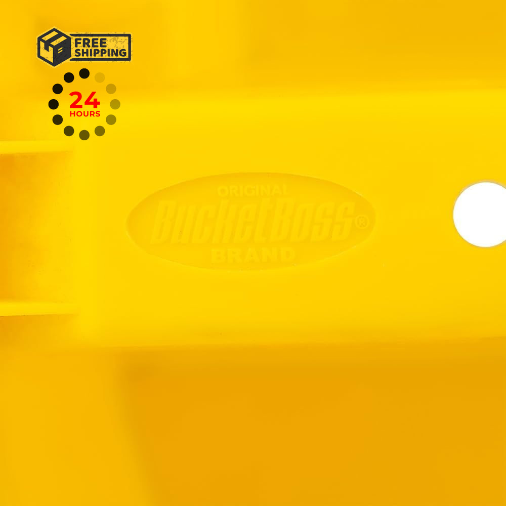 Bucket Boss – Stacker Small Parts 1 Count (Pack of 1), Yellow
