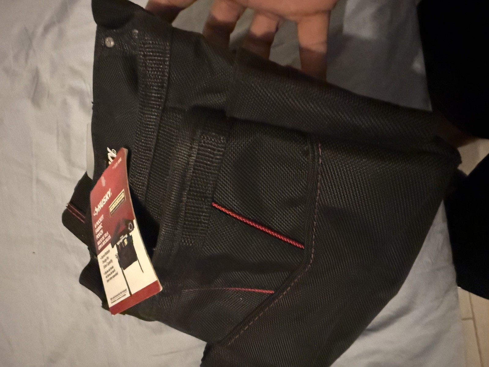 Husky 6-Pocket Black Tool Belt Pouch