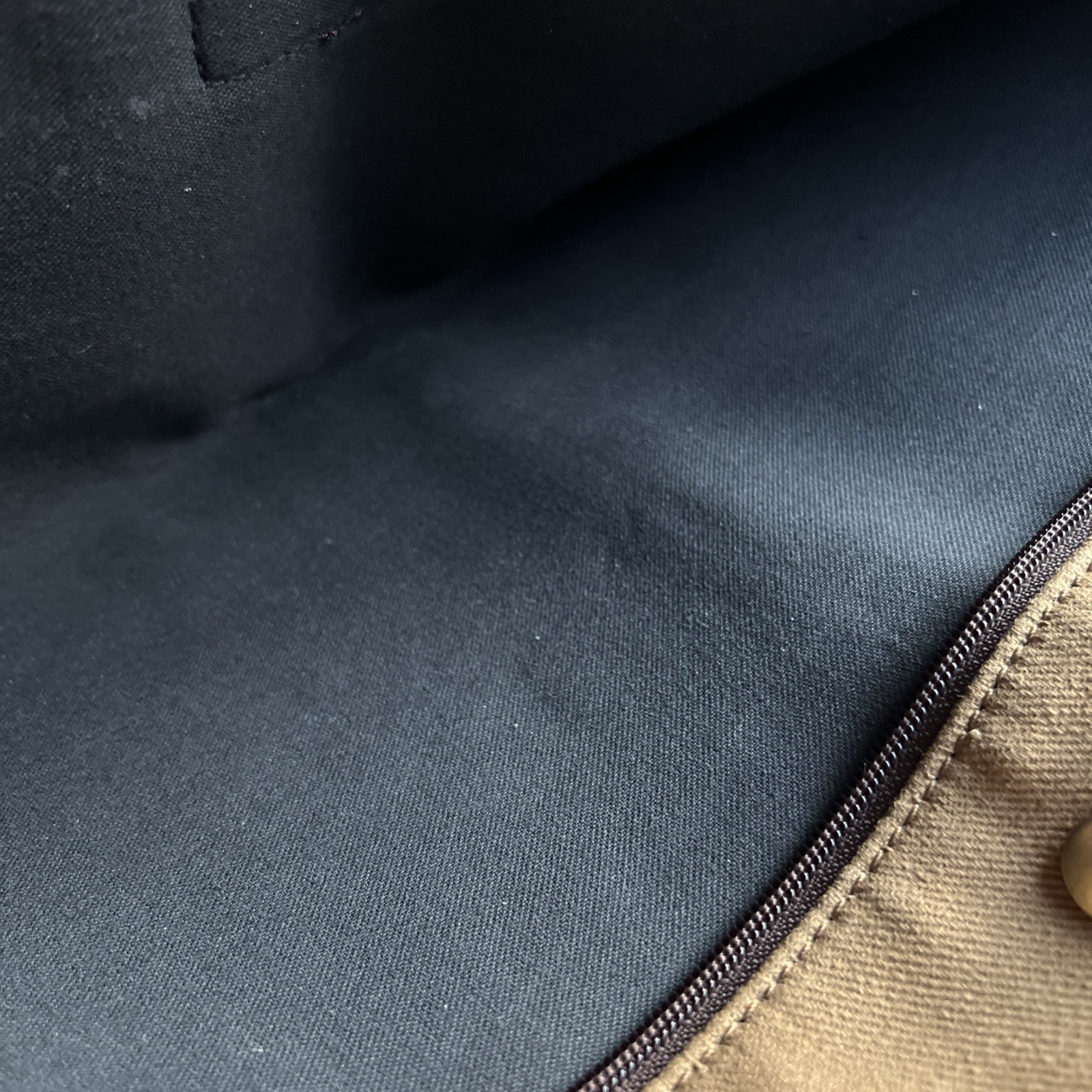 Brooks Brothers Heavy Duty Tan Canvas Pouch with Snap-on Buttons