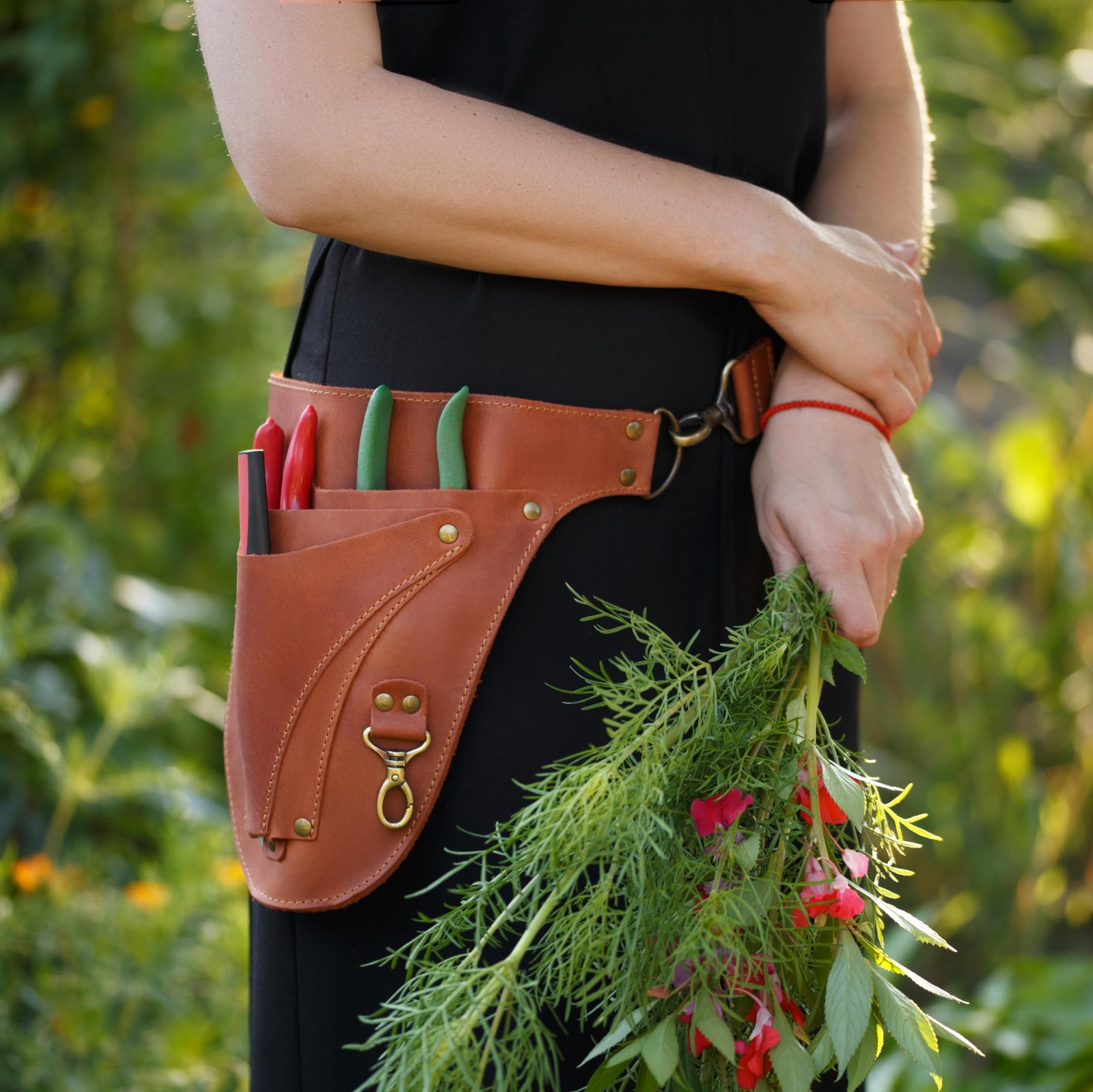 Leather Florist Tool Belt Bag for Gardening Farmer Tools Holster Pouch Small …