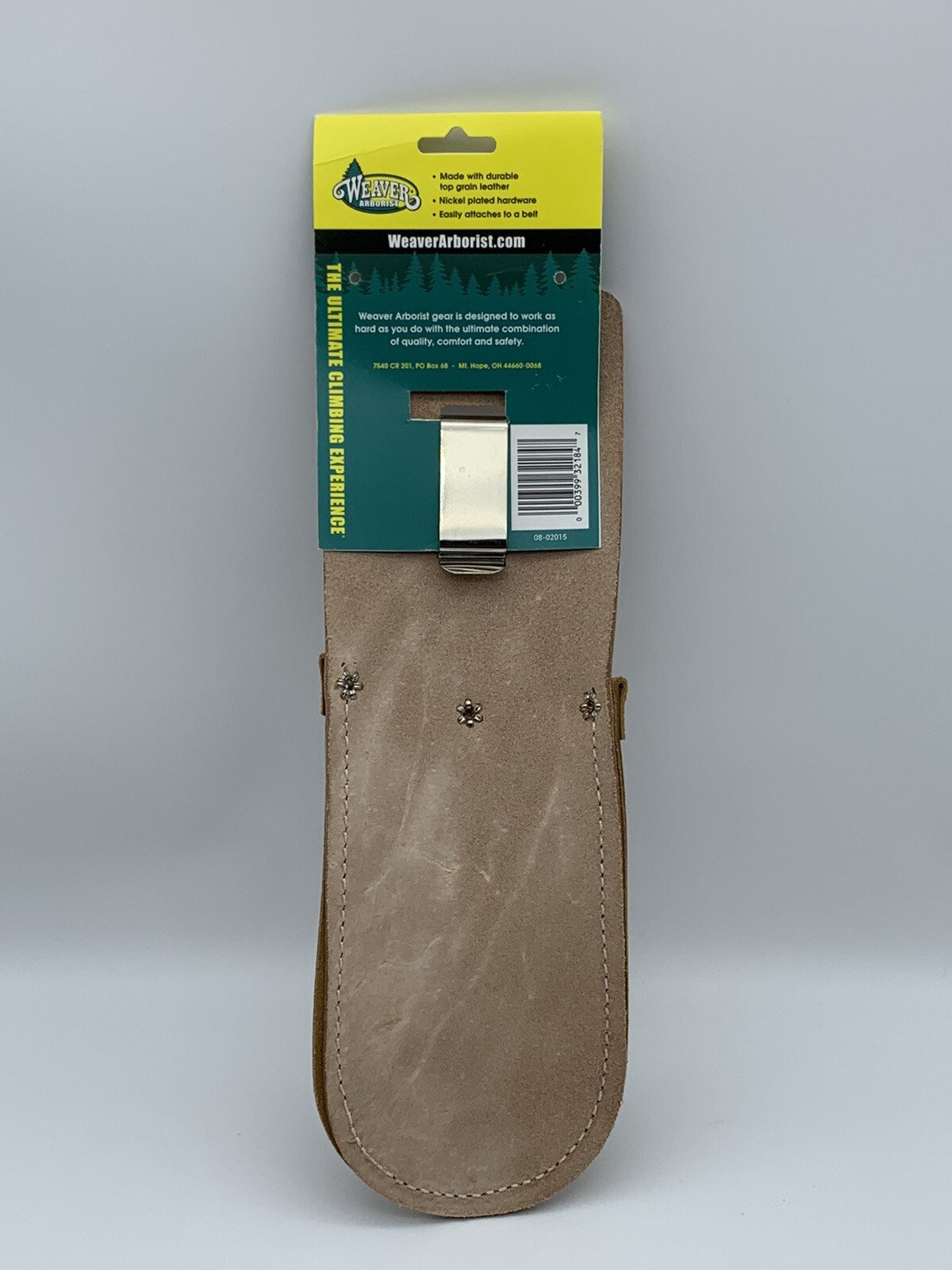 Weaver Arborist Leather 7” Folding Saw Pouch Top Grain Nickel Plated 08-02015