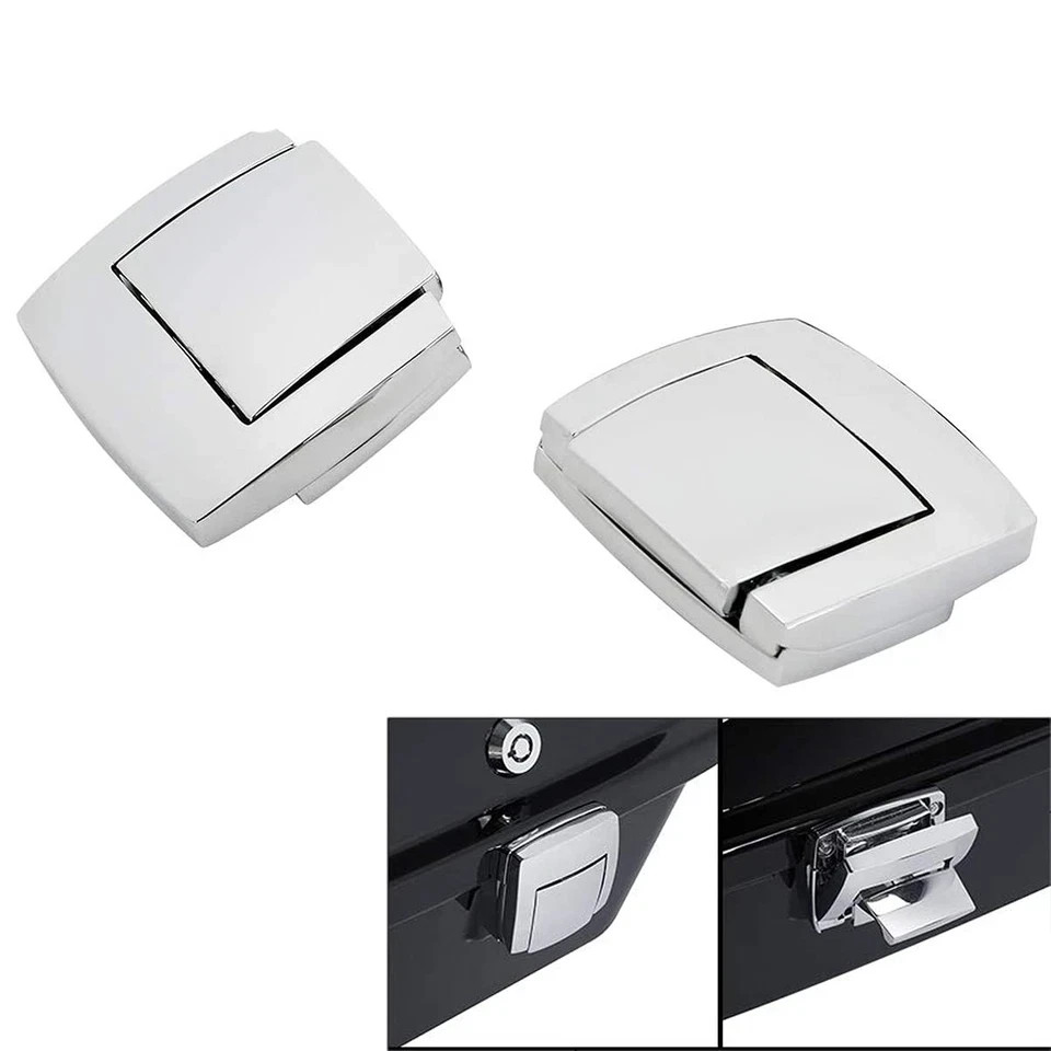 Chrome Tour Pack Pak Latches Fits for Harley Touring Street Electra Road Glid