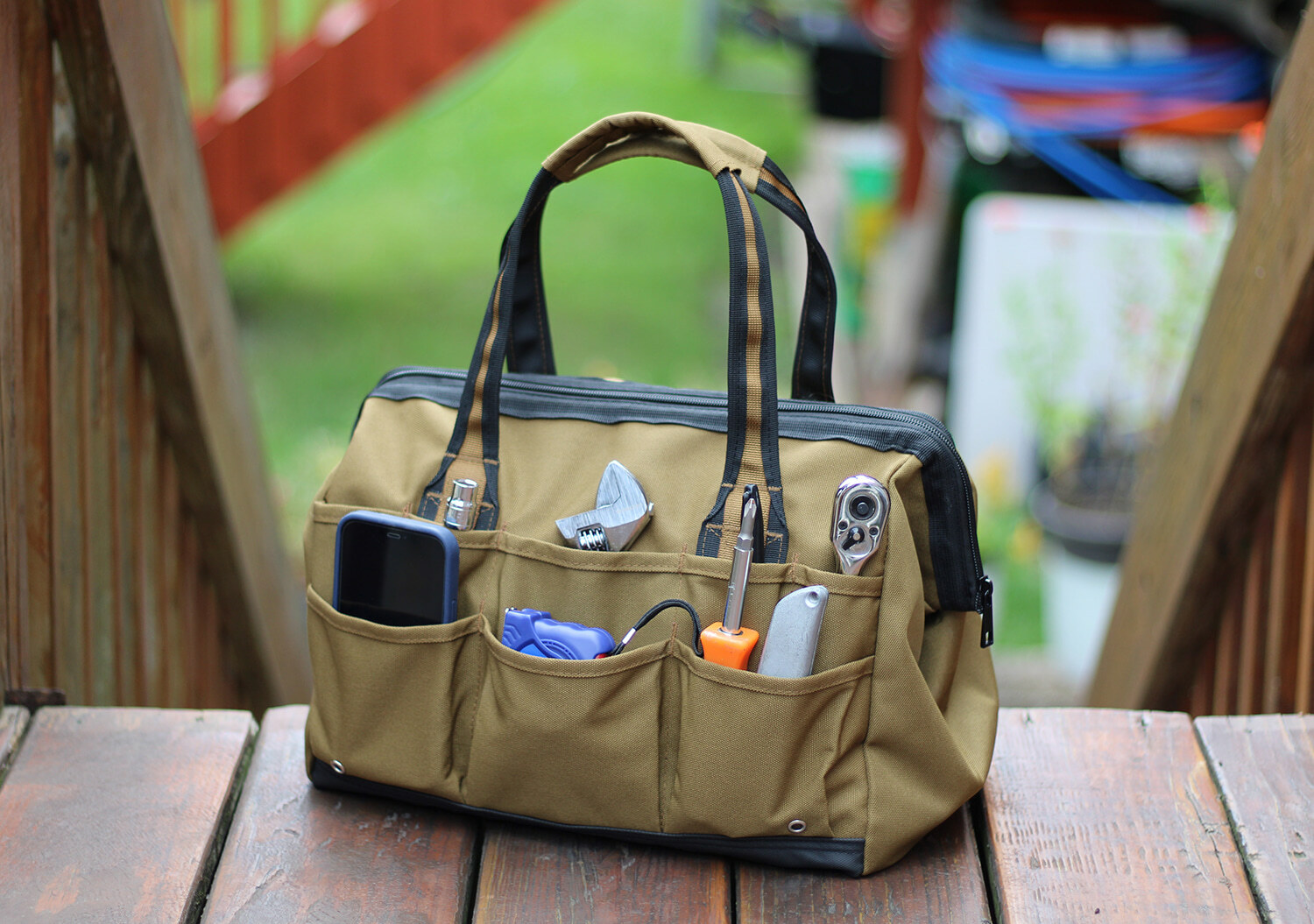Coreflex 14inch Tool Bag Wide Mouth (Black or Brown)