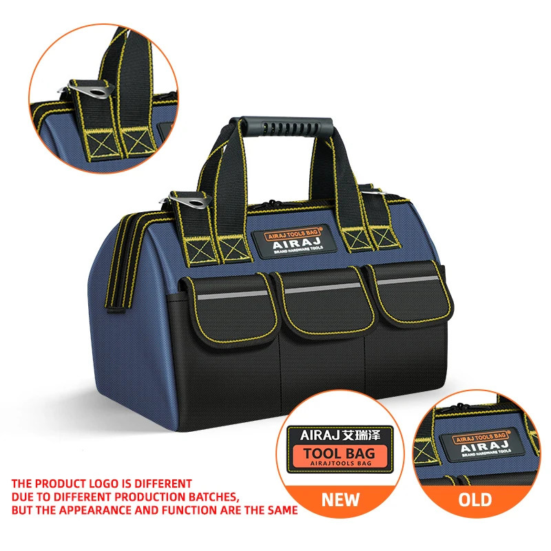 1680D Multifunctional Tool Bags Oxford Cloth Electrician Bags Waterproof and Wea