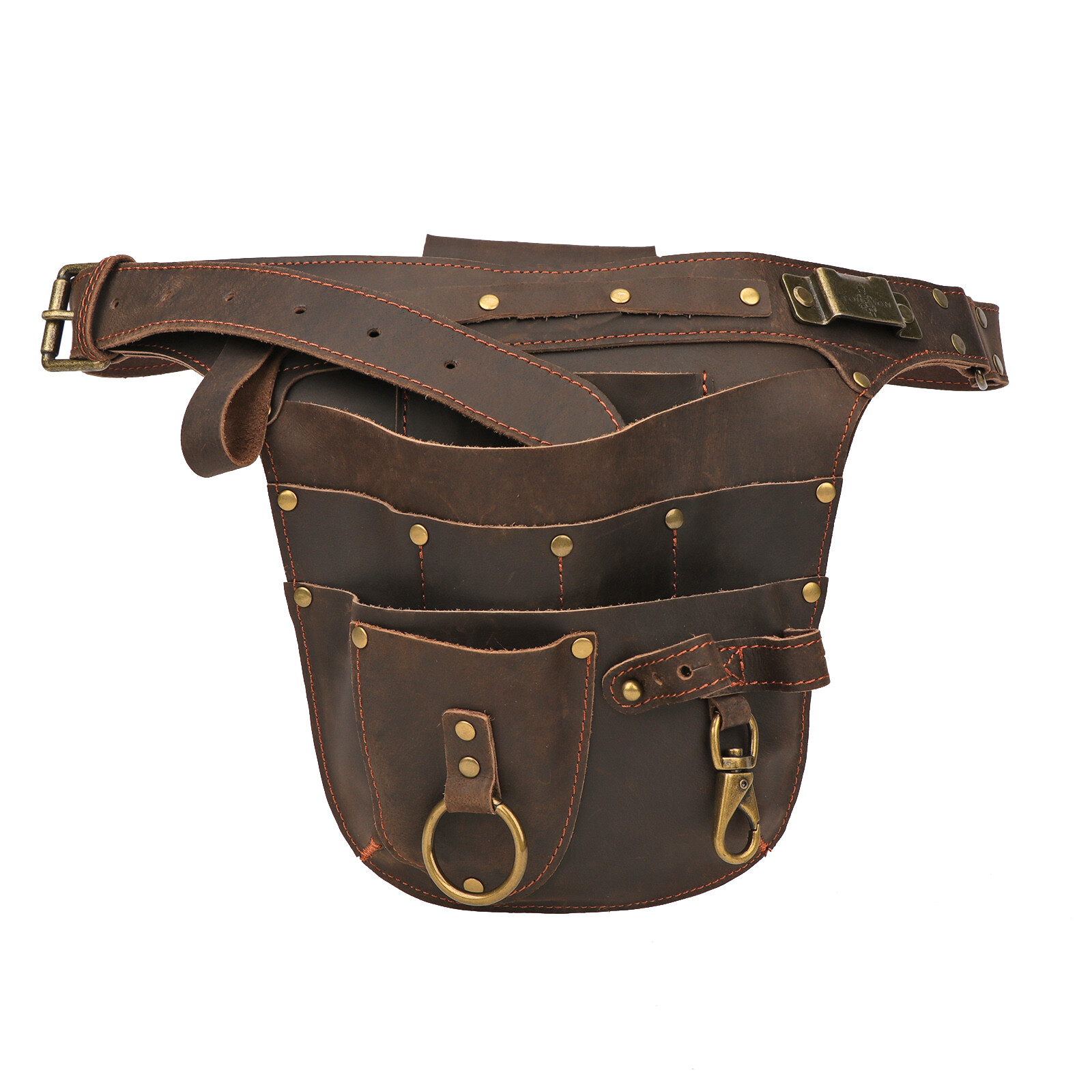 Leather Gardener Tools Belt Pouch Pruner Plier Holster Fruit Picking Hanging Bag