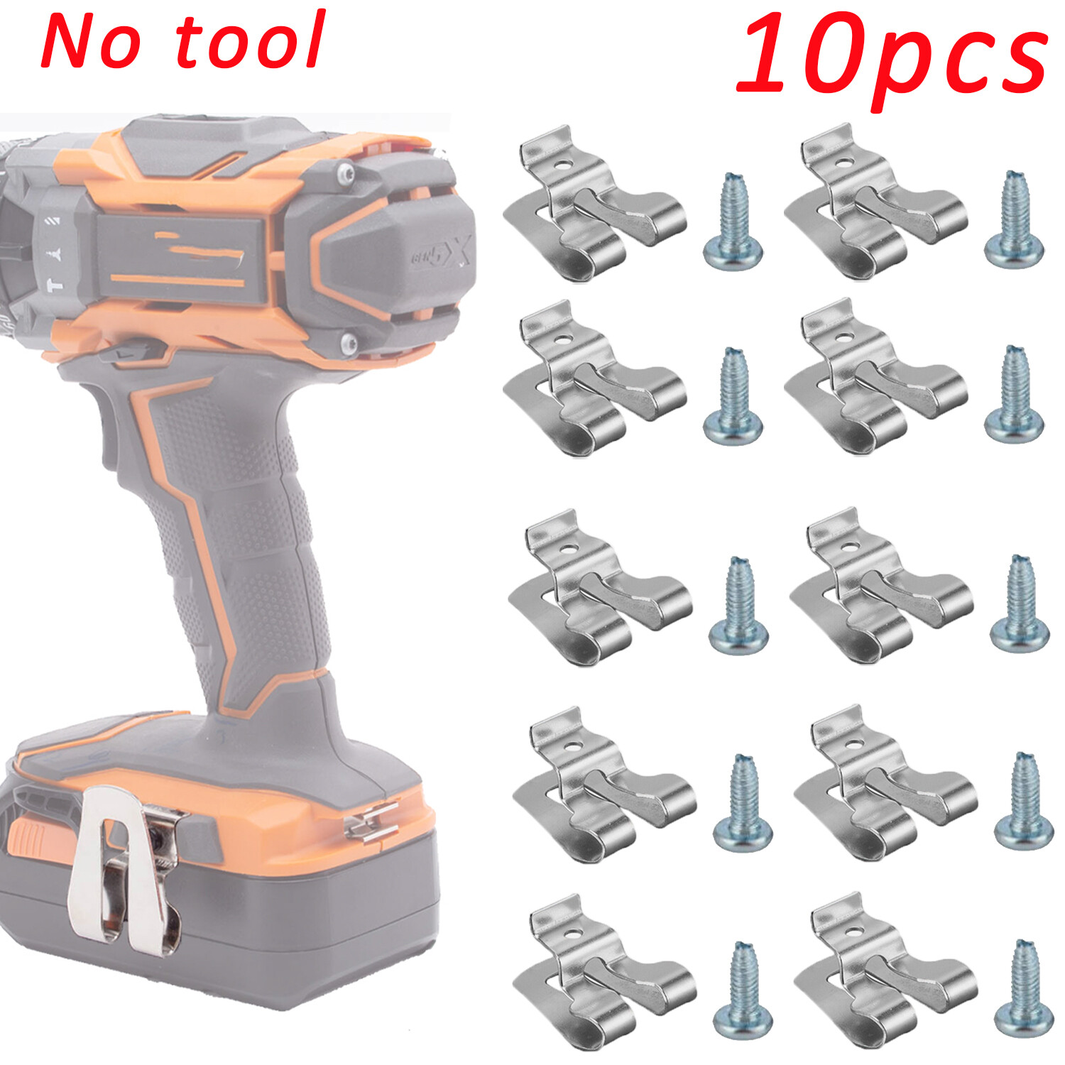 For Ridgid OEM Belt Clip Hook R8611503 18V Hammer Drill R86008 Drill With Screw