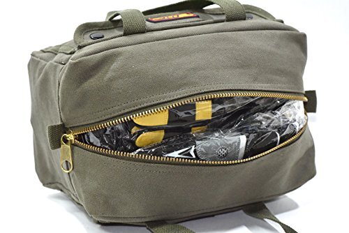 Government Issued Style Mechanics Heavy Duty Tool Bag with Brass zipper and s…