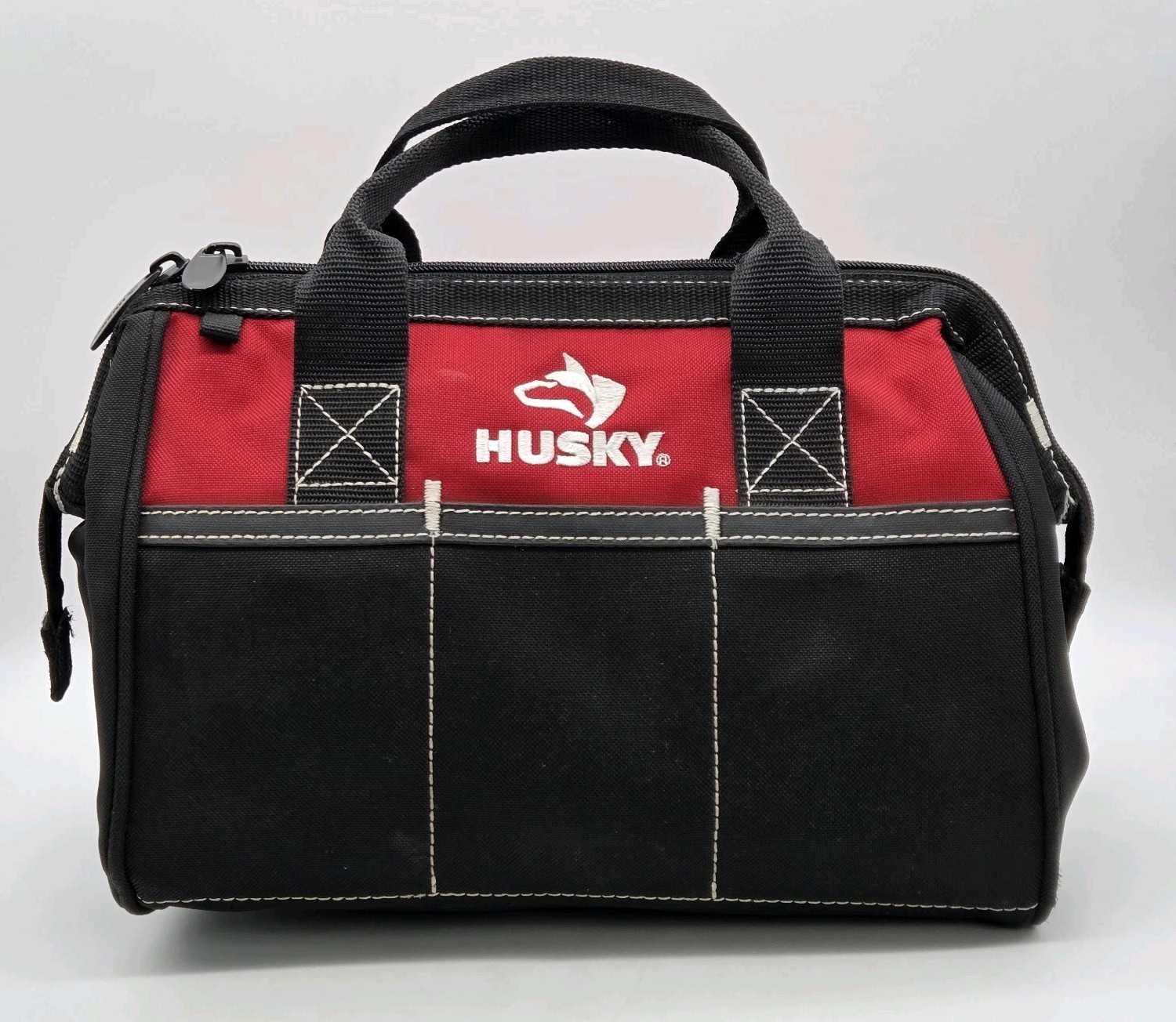 Husky 82004N11 12 in. Tool Bag Storage Organizer Carrying Case Zip Closure