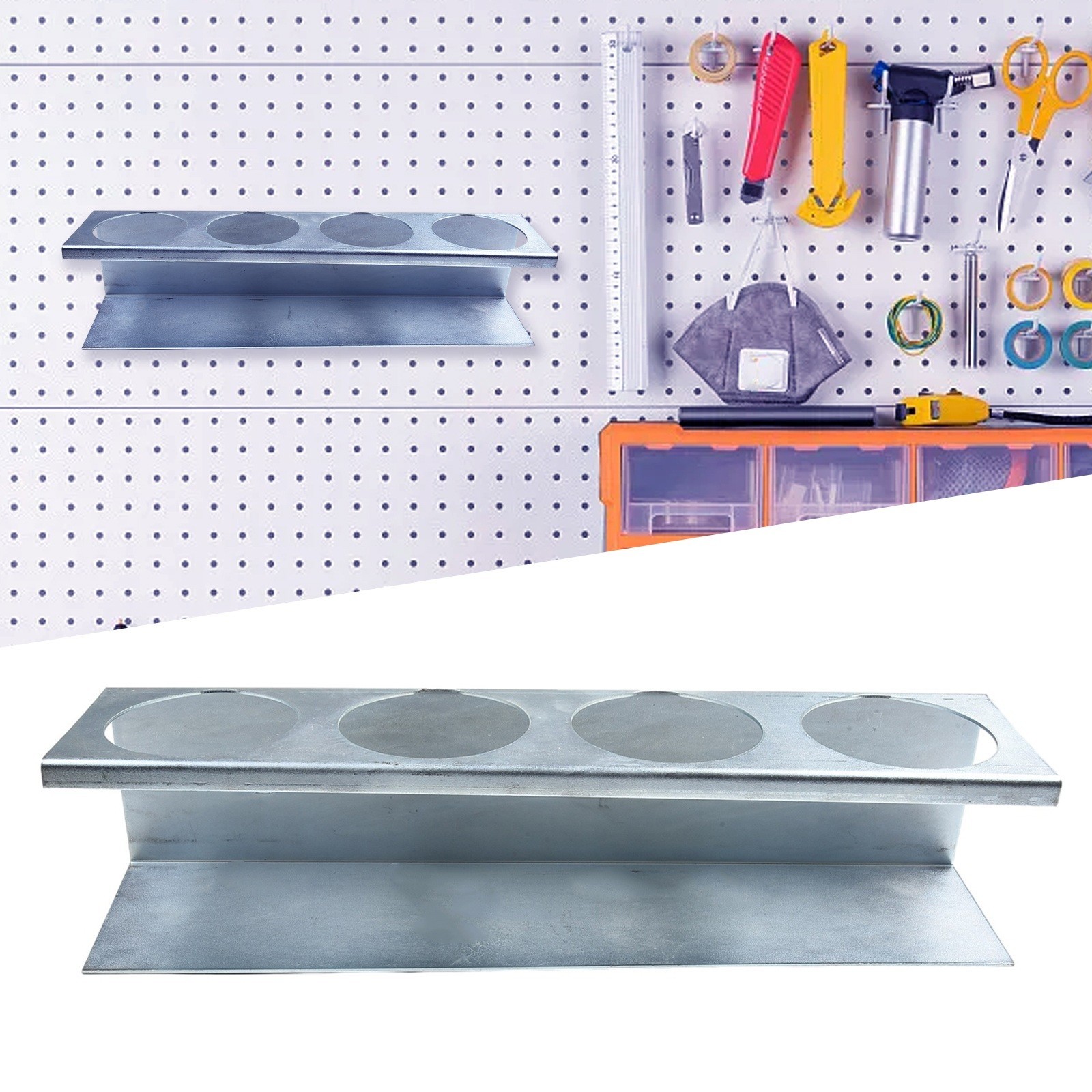 Storage Rack Tool Hanging Hardware Orifice Rack Screwdriver Wall-mounted