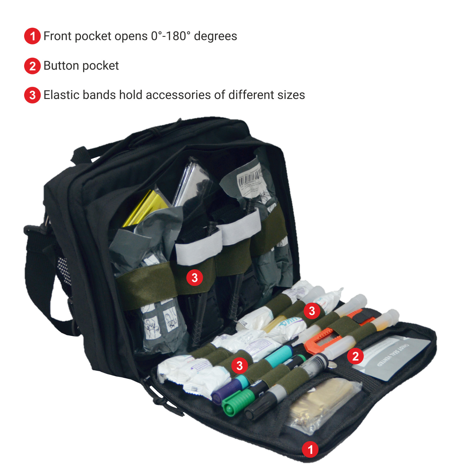 DERBY Tactic EDC MOLLE Utility Bag Organizer Medics Technicians First Responder
