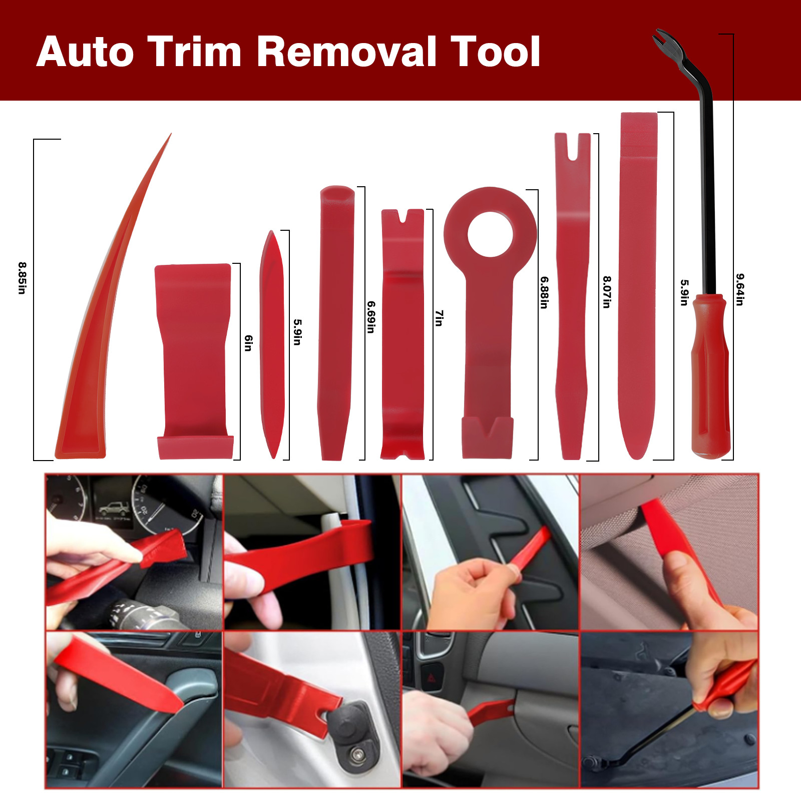 Car Repair Tool Kit Portable Automotive Tool Set Carrying Bag for Cars & Trucks