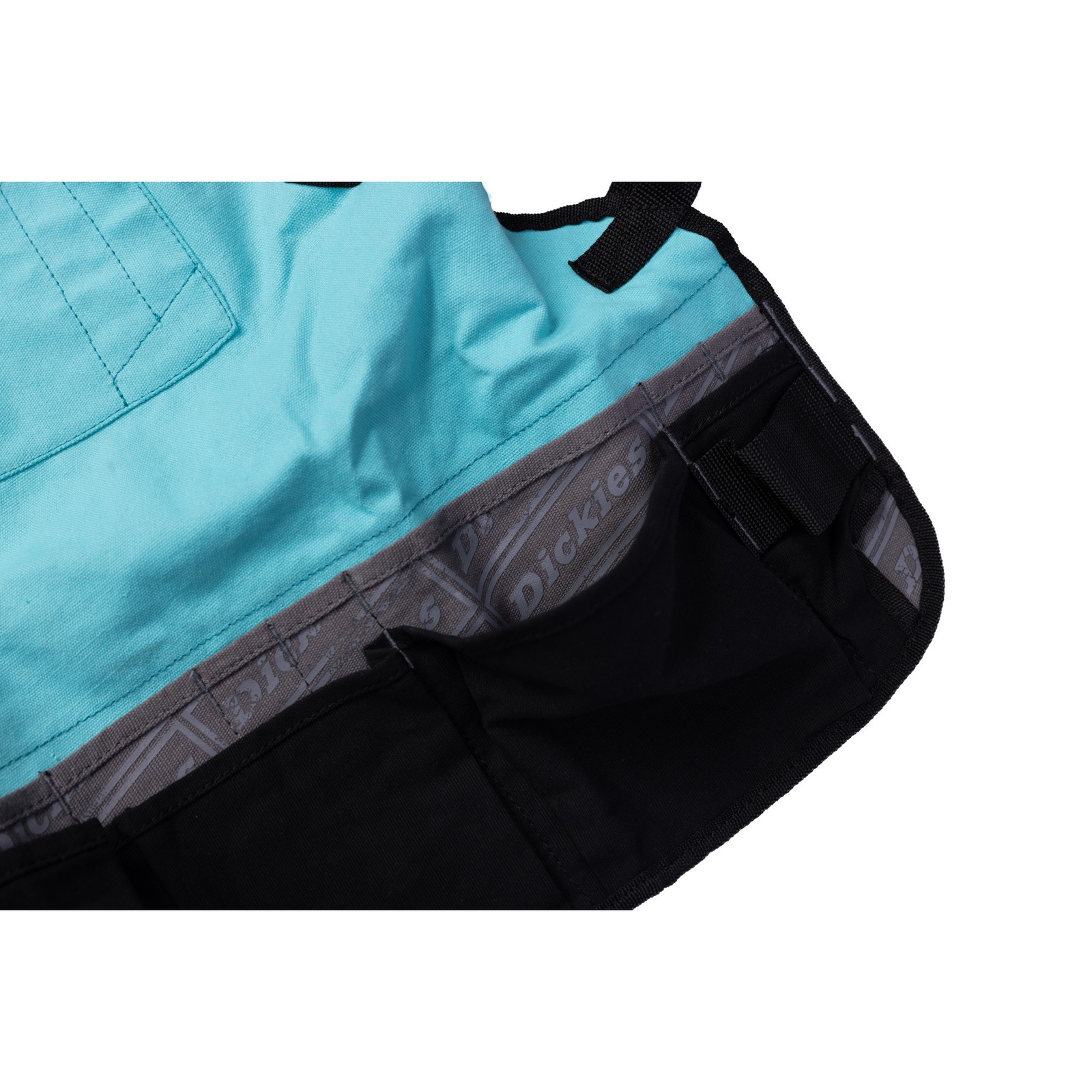 Womens Canvas Bib Apron 16 Pocket with Quick Release Buckle Teal Dickies 57147