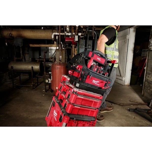Milwaukee Tool 48-22-8317 Tool Tote, Red, Ballistic Polyester, 39 Pockets