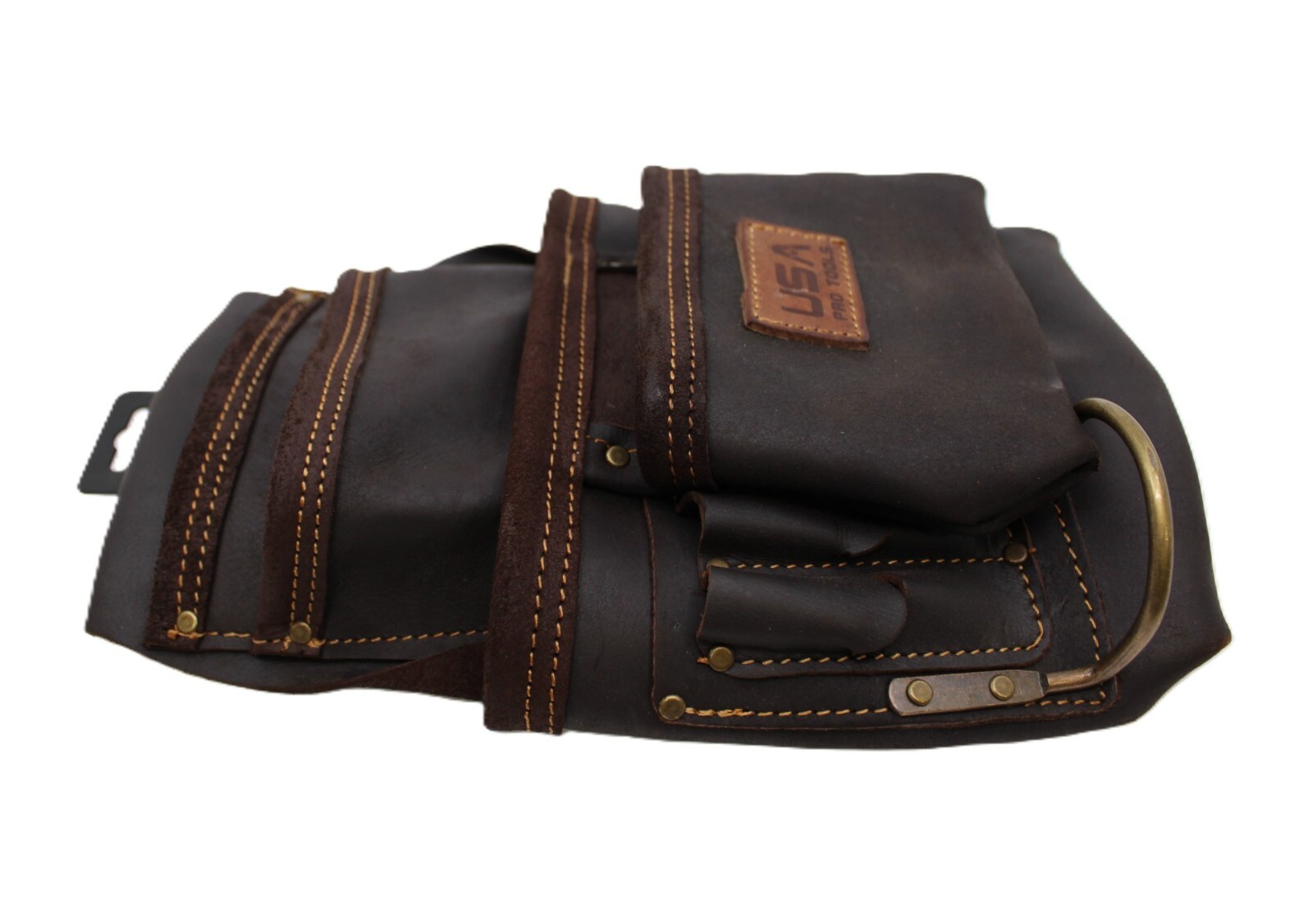 Top Grain Leather Tool Pouch Rig Set Carpenter, Construction, Framer, Handyman