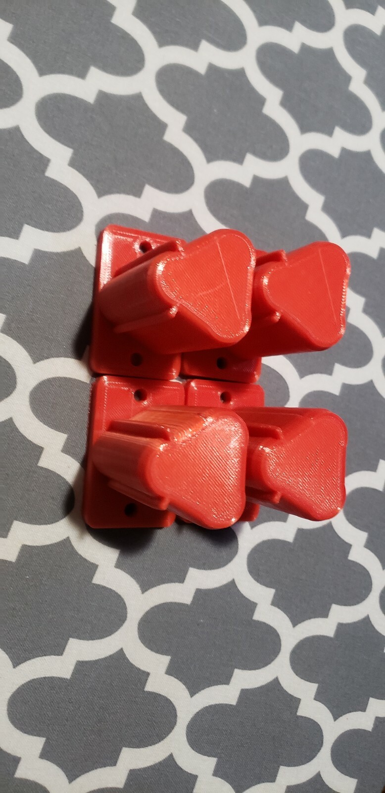 Milwaukee M12 Tool Mount 3D Printed — 4 pack — High Quality 3D Print — RED