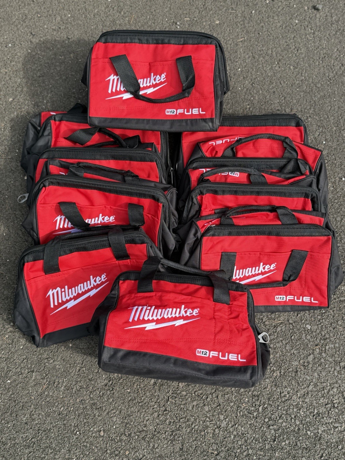 NEW 3 Pack Milwaukee FUEL M12 13″ x 10″ x 9 Canvas Tool Bag Case M18 12 Volt 3x