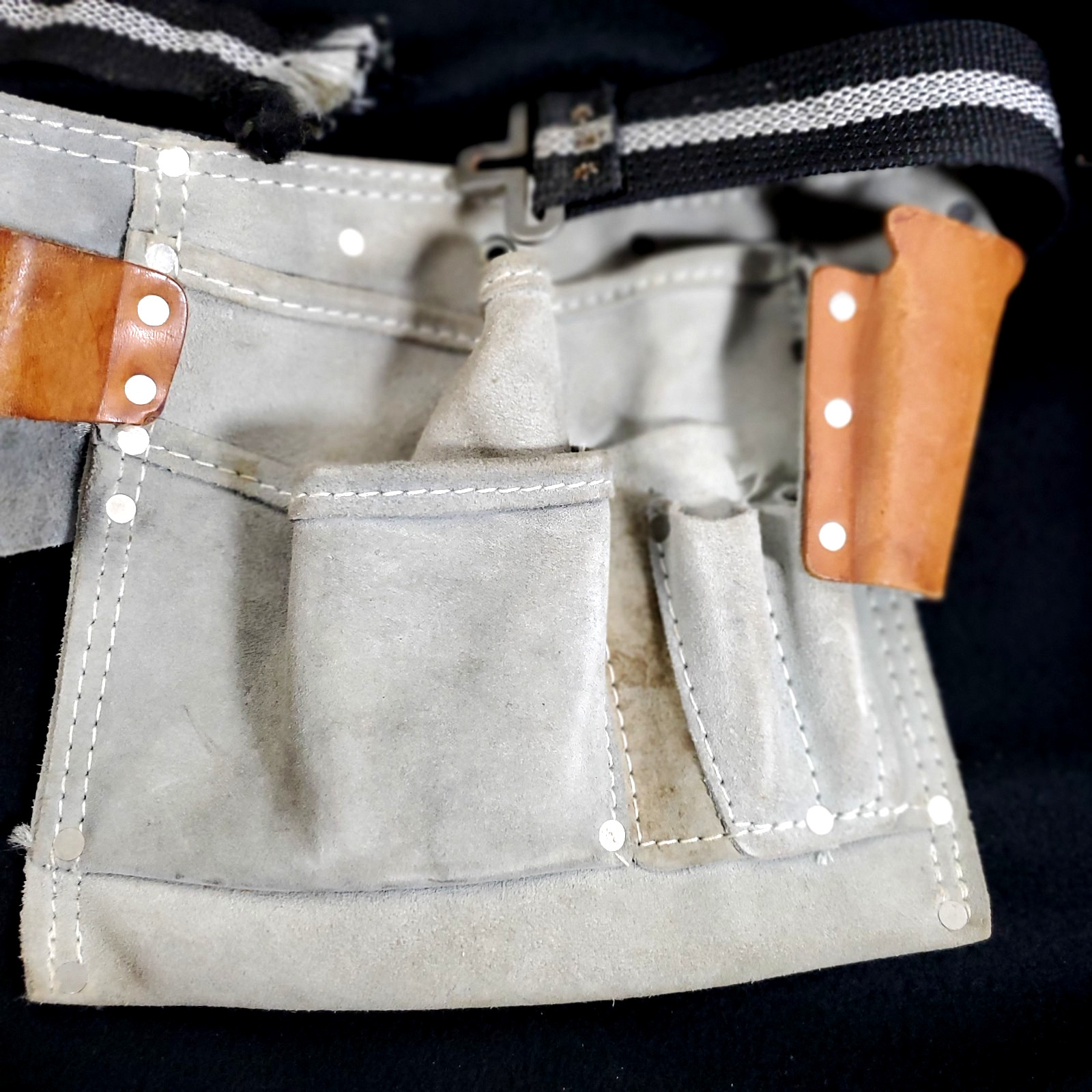 Rooster Leather Carpenter Tool Pouch Belt R-499-2 Utility – Missing Buckle