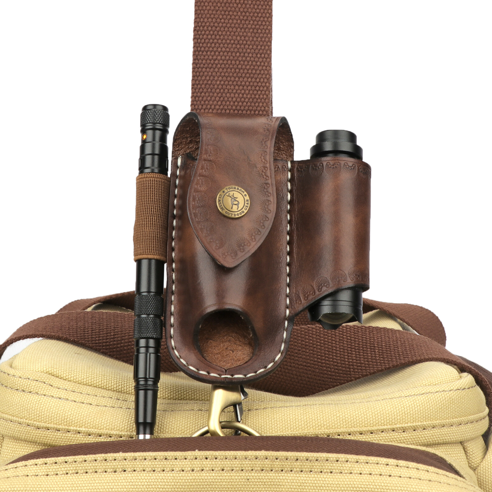 Leather Knife Sheath EDC Pliers Belt Pouch Multitool Pocket Holster Case in USA