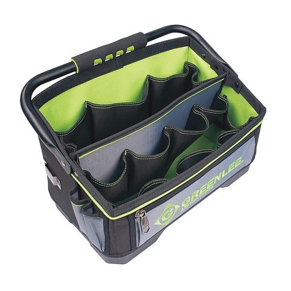 Greenlee 0158-25 Tool Bag, Polyester, Black, 20 Pockets