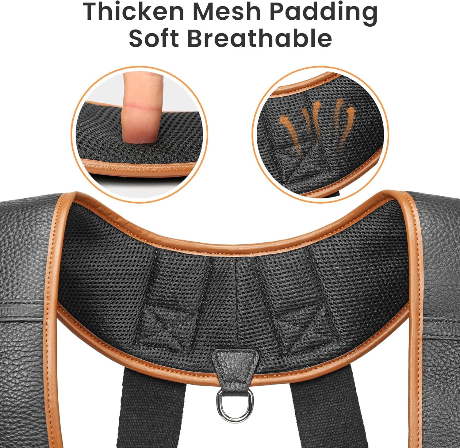 Adjustable Heavy-Duty Leather Tool Belt Suspenders for Work and Construction