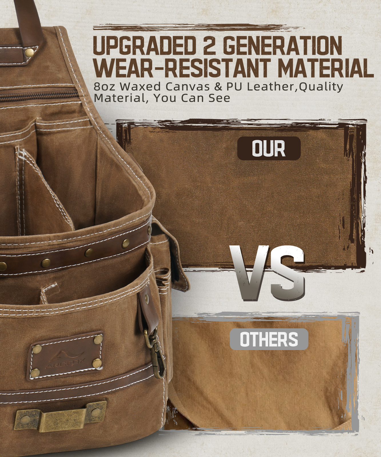11-Pocket Heavy Duty Tool Belt Pouch Tool Belt For Men Electrician Carpenter