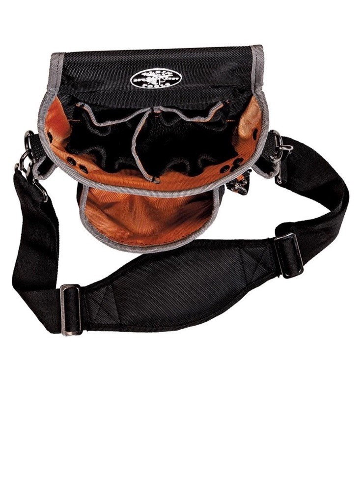 Klein Tools Utility Holster Pouch With Shoulder Strap 15 Pocket Tool Bag