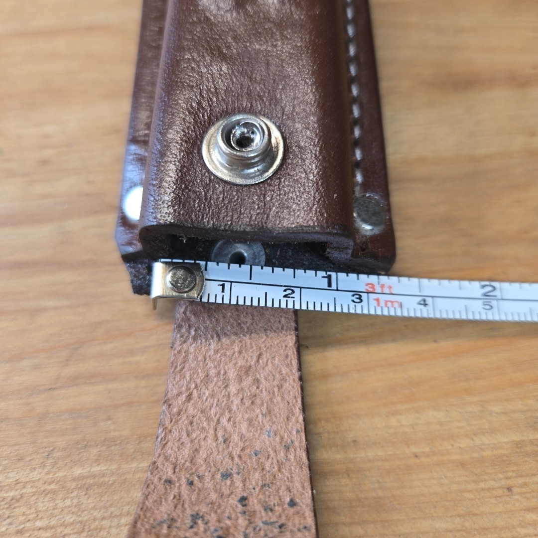 Hand Made Leather Pocket Knife Belt Sheath Folding Blade Case Small Mexico NEW