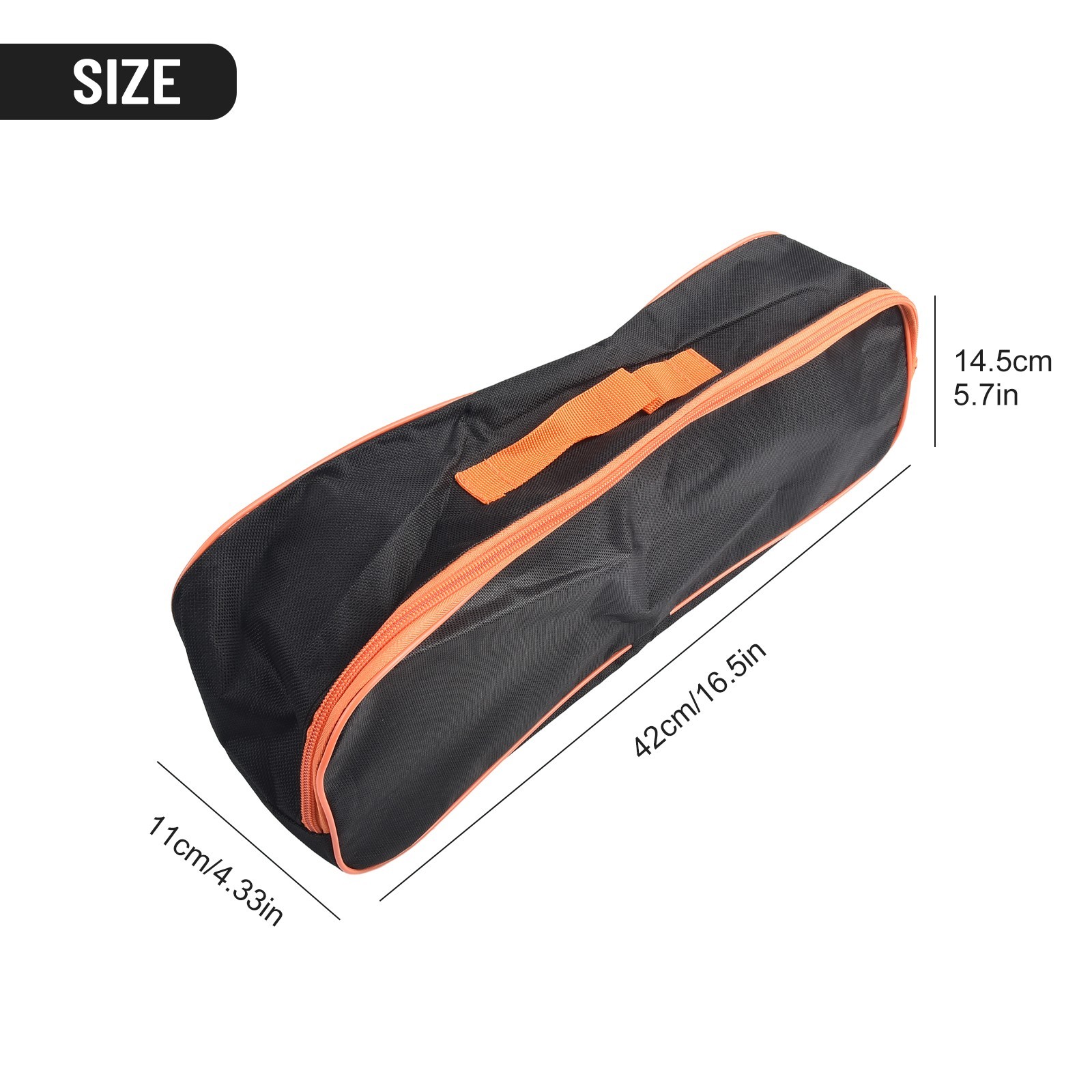 Vacuum Cleaner Tool Bag Storage Black PVC Appro 42*14.5*11cm Polyester