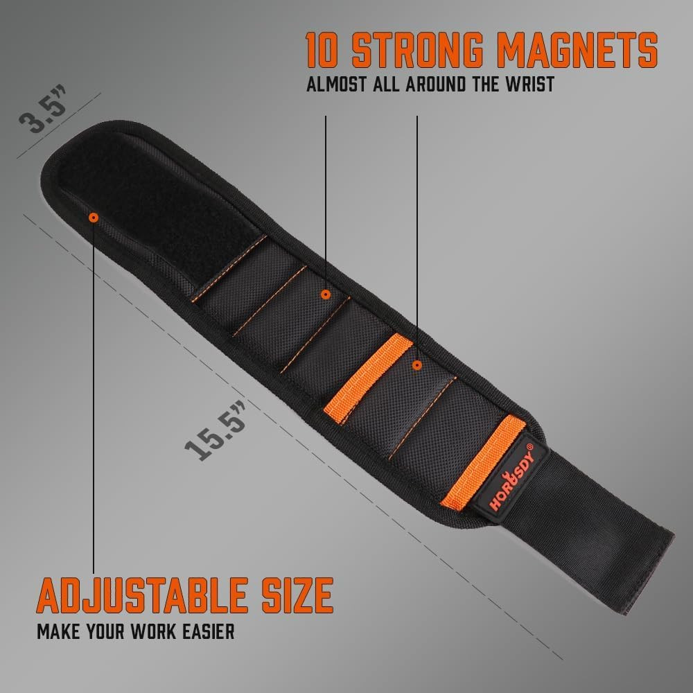 Magnetic Wristband & Universal Socket Grip (7–19Mm), Stocking Stuffers Gifts for