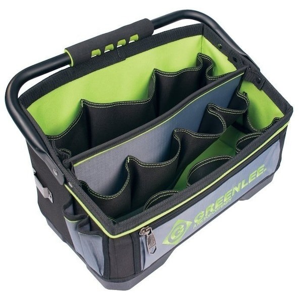 Greenlee 0158-25 Tool Bag, Polyester, Black, 20 Pockets