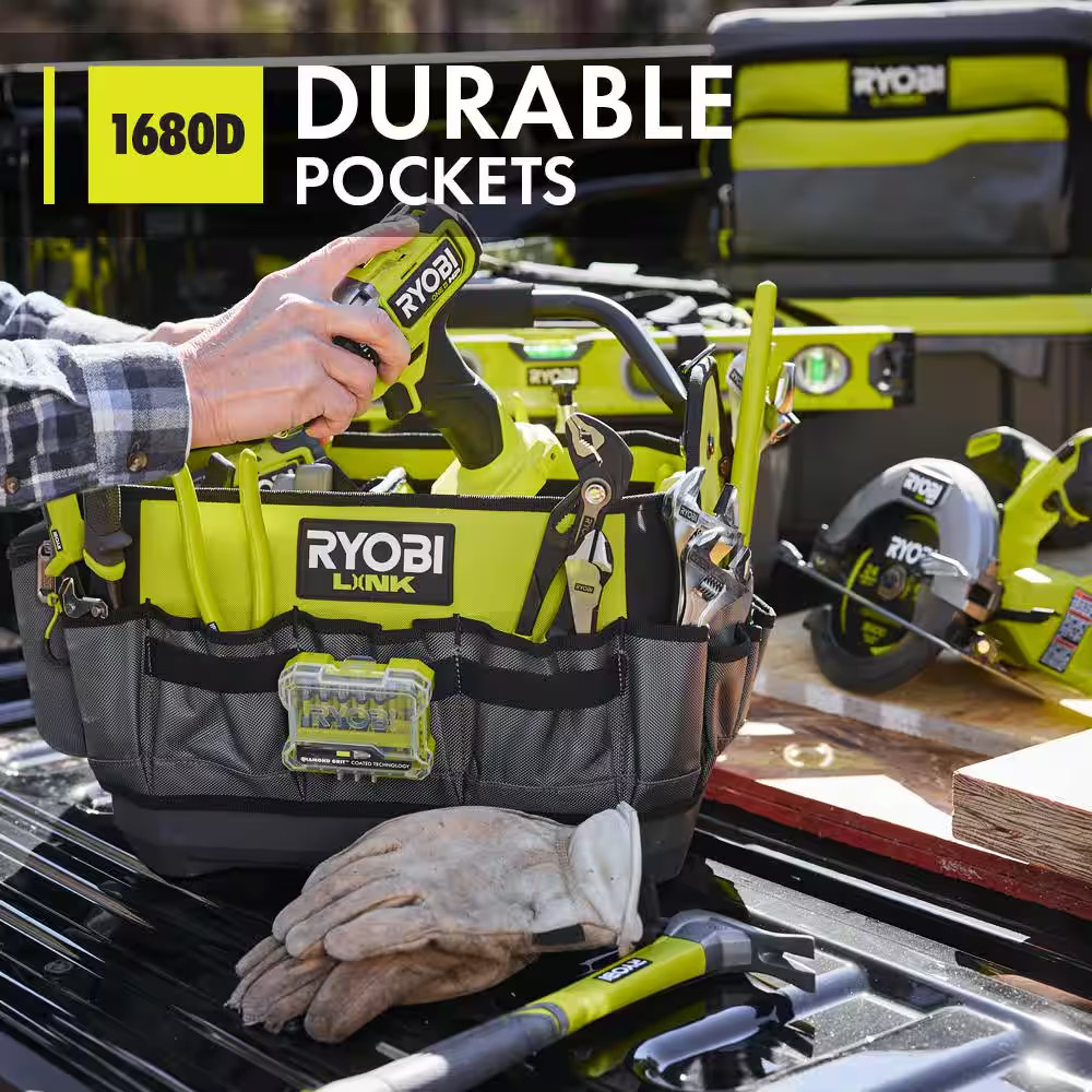 NEW Durable Portable and Compatible with RYOBI LINK System Tool Bag 42 Pockets