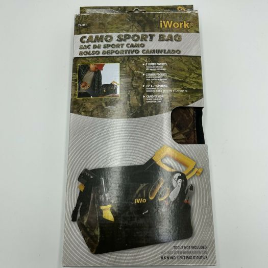 Olympia Tools Camo Design Tool Bag 7 Outer Pockets 3 Inner Pockets 12×7 Opening